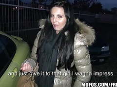 TubeWish presents: Public pickups - young czech exhibitionist fucks for cash