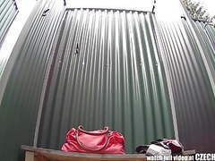 TubeWish presents: Amazing young girl shower voyeur