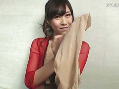 TubeWish presents: Pantyhose cock nylon handjob stockings cock