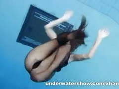 TubeWish presents: Zuzanna is swimming in pantyhose in the pool