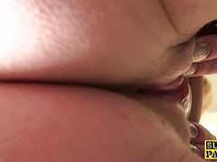 TubeWish presents: Dutiful uk submissive rubbing her clit on cue