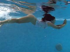 TubeWish presents: Puzan bruhova fat teen in the pool