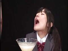 TubeWish presents: Ryoko hirosaki gokkun swallow. censored