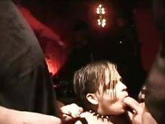 TubeWish presents: Big tit goth teryn fucked on filthy club floor