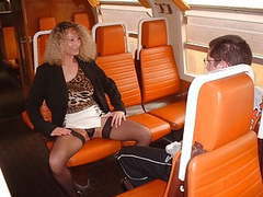 TubeWish presents: Virgin boy and nasty mom in train