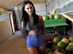 TubeWish presents: Gina ferocious with natural tits and hot ass gets fucked hard, Couple, Hardcore, Brunettes, Long Hair, Latina, MILF, Shorts, Pussy Licking, Blowjob, Big Tits, Natural Tits, Hot Ass