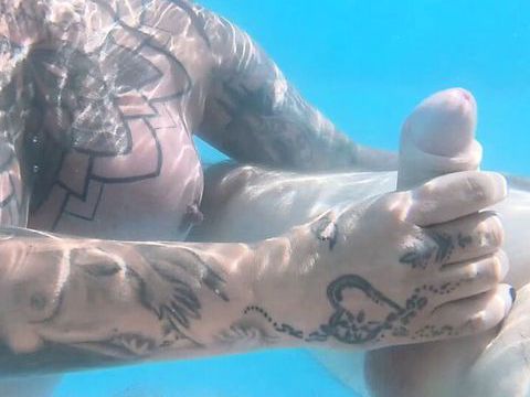 TubeWish presents: Underwater bj pool fun with the creampies