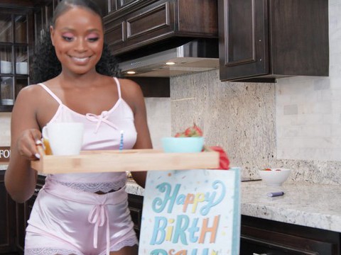 TubeWish presents: Bubble butt ebony elsie gives a nice blowjob and rides his dick