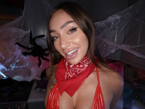 TubeWish presents: Tattooed sisi rose wearing red lingerie gets fucked hard