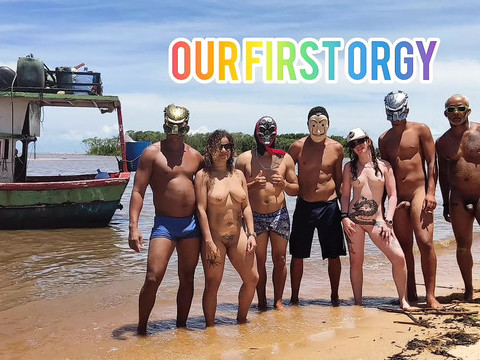 TubeWish presents: I took my wives to a gangbang with my friends on an old boat in salvador