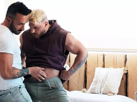 TubeWish presents: Men - eager johnny viper gets a mouthful of cum after william seed fucks his ass in doggystyle